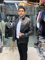  کاپشن مردانه چرم طبیعی مدل جورج - تصویر 5