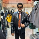 کاپشن مردانه چرم طبیعی مدل جورج - تصویر 5