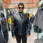 کاپشن مردانه چرم طبیعی مدل جورج - تصویر 2