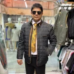کاپشن کتی مردانه طرح مربع - تصویر 12