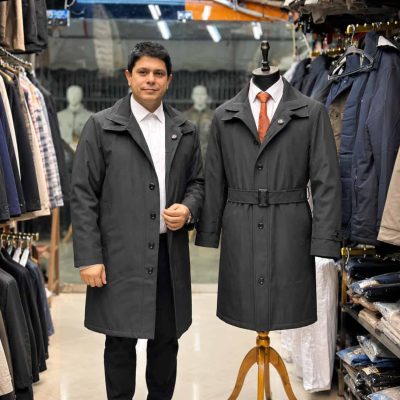 بارانی یقه دیپلمات مردانه